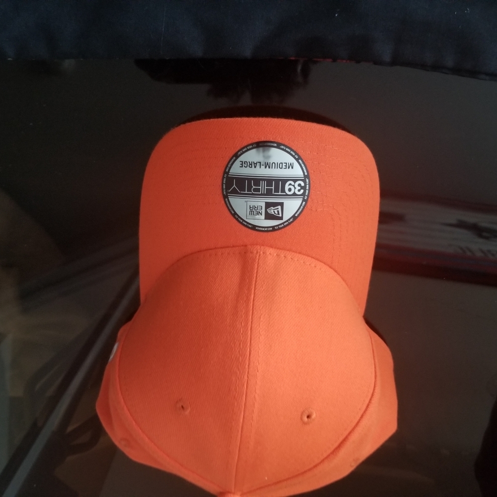 New Era Blank 39thirty orange flex fitted